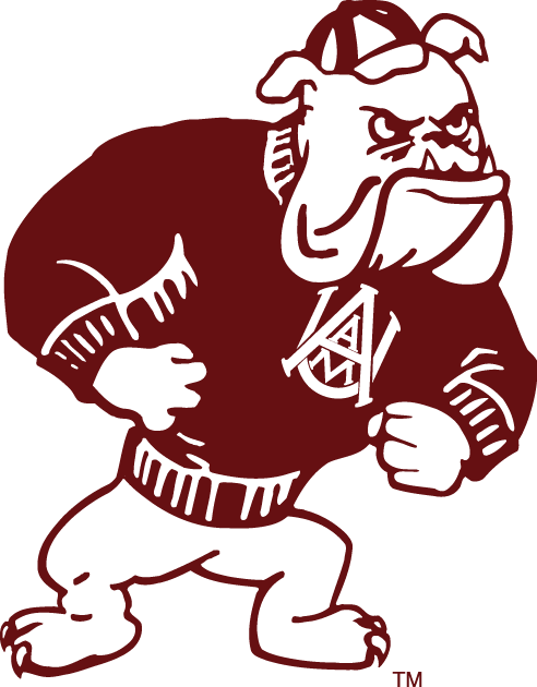 Alabama A&M Bulldogs 1980-Pres Alternate Logo t shirts DIY iron ons...